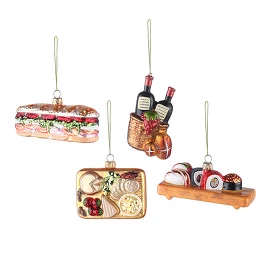 Набор ёлочных украшений (4 шт.) Christmas feast New Year Essential Tkano