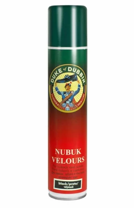 Аэрозоль для ухода изделий из замши, нубука, велюра черный Nubuck Velours, 200 мл Duke of Dubbin
