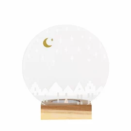 Подсвечник Glass poetry Tealight houses 13 см Räder