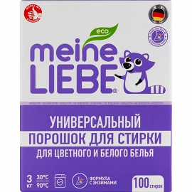 Порошок стиральныйк универсальный, автомат, ручная стирка, 3 кг Meine Liebe