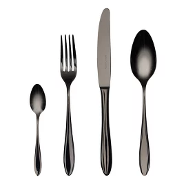 Набор столовых приборов Belo Black 55-56 (24 пр.) Belo Inox