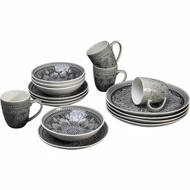 Набор посуды Sicilia Mandala Grey (16 пр.) Kare