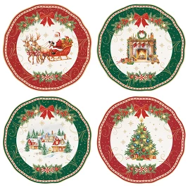Набор десертных тарелок Christmas Heritage (4 шт. по Ø 20 см) Easy Life